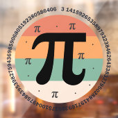 3.14 Nationale Pi Dag Ontwerp - Pi Dag Cadeau Idee Raamsticker (Vel 2)