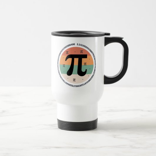 3.14 Nationale Pi Dag Ontwerp - Pi Dag Cadeau Idee Reisbeker (Rechts)