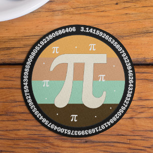 3.14 Nationale Pi Dag Ontwerp - Pi Dag Cadeau Idee Ronde Kartonnen Onderzetter
