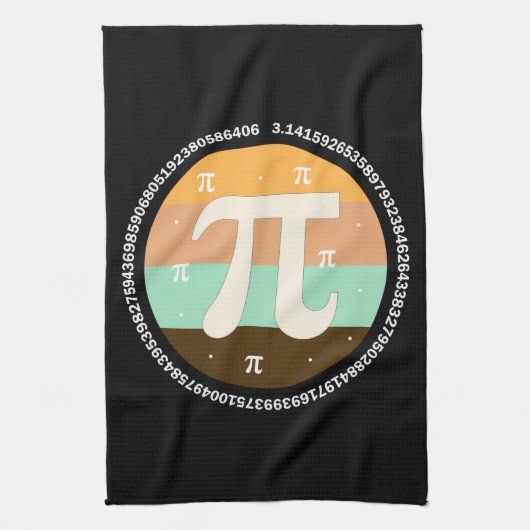 3.14 Nationale Pi Dag Ontwerp - Pi Dag Cadeau Idee Theedoek (Verticaal)