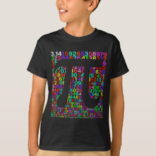 3.14 nummersymbool voor kinderen jongens leraar ma t-shirt