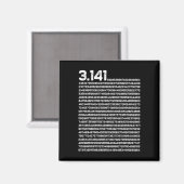 3.14 Pi-dag Wiskunde irrationeel nummer Pi Magneet (Voorkant / Achterkant)