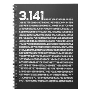 3.14 Pi-dag Wiskunde irrationeel nummer Pi Notitieboek