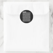 3.14 Pi-dag Wiskunde irrationeel nummer Pi Ronde Sticker (Tas)