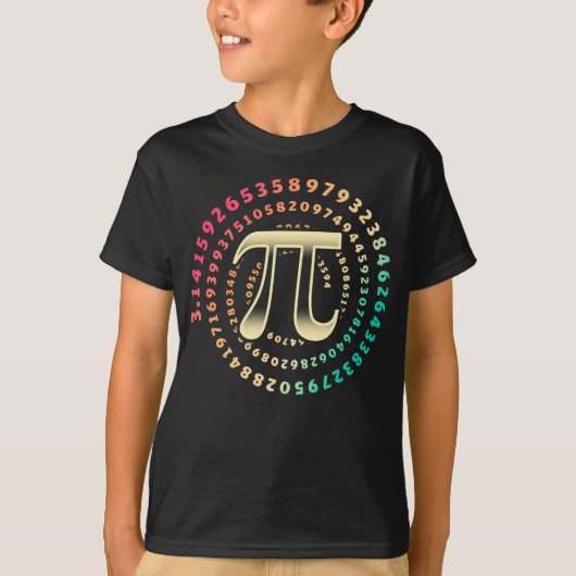 3.14 Pi-dagnummer Symbool Wiskunde irrationeel num T-shirt (Voorkant)