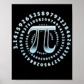 3.14 Pi Day Mathematics Physics Irrational Number Poster (Voorkant)