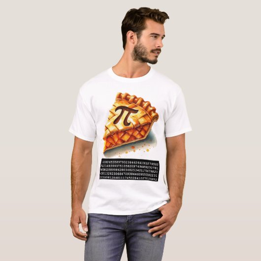 3.14 Pi Day Pie T-shirt (Voorkant volledig)