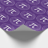 3.14 PI nummer spiraal Paarse PI dag Cadeaupapier (Hoek)