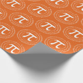 3.14 PI nummer spiraal Sinaasappel PI dag Cadeaupapier (Hoek)