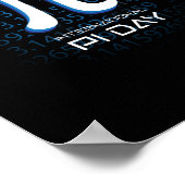 3.14 Pi Nummer Symbool Wiskunde Wetenschap Poster (Hoek)