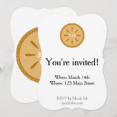 3.14 Pie met Pi-roestuitnodiging Kaart (Voorkant / Achterkant)