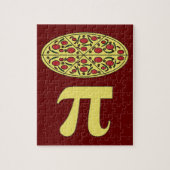 3.14 Pizza Pie Pi Pun Funny Wiskunde Joke Legpuzzel (Verticaal)