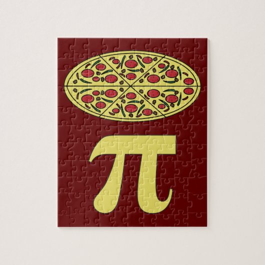 3.14 Pizza Pie Pi Pun Funny Wiskunde Joke Legpuzzel (Verticaal)