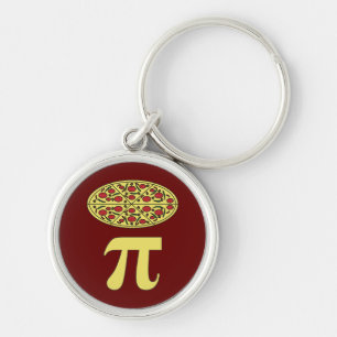 3.14 Pizza Pie Pi Pun Funny Wiskunde Joke Sleutelhanger