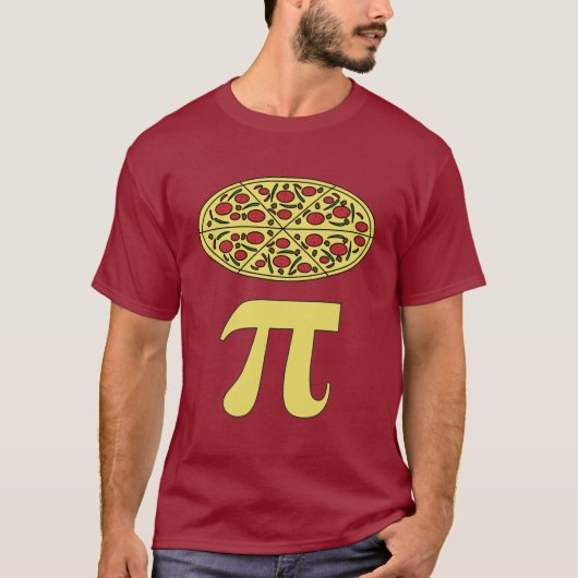 3.14 Pizza Pie Pi Pun Funny Wiskunde Joke T-shirt (Voorkant)