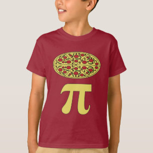 3.14 Pizza Pie Pi Pun Funny Wiskunde Joke T-Shirt
