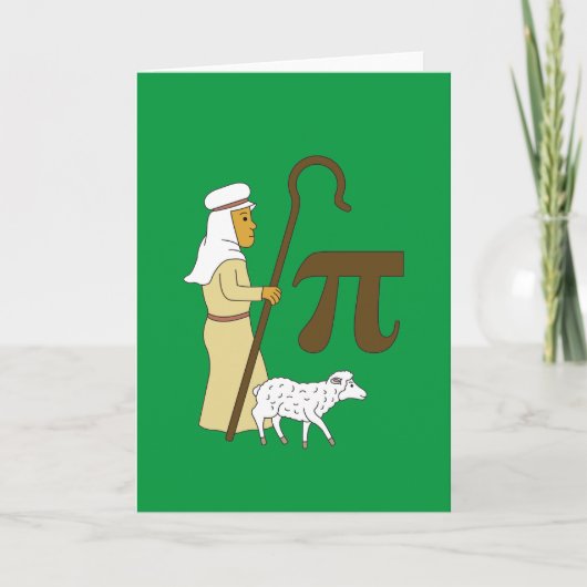 3.14 Schapenpastei Pi woordspeling Grappige wiskun Kaart (Voorkant)