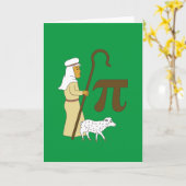 3.14 Schapenpastei Pi woordspeling Grappige wiskun Kaart (Gele Bloem)