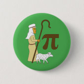 3.14 Schapenpastei Pi woordspeling Grappige wiskun Ronde Button 5,7 Cm (Voorkant)