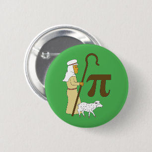 3.14 Schapenpastei Pi woordspeling Grappige wiskun Ronde Button 5,7 Cm