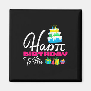 3.14 Taart Happy Pi Day voor leraar Happy Birthday Magneet