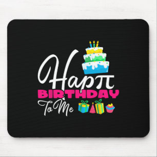 3.14 Taart Happy Pi Day voor leraar Happy Birthday Muismat