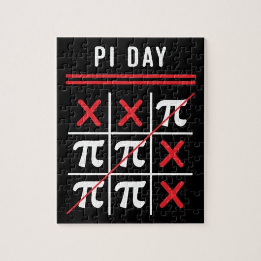 3.14 Tic-Tac-Toe-eigens en kruiderijen Happy Pi-da Legpuzzel (Verticaal)