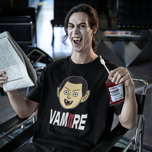 3.14 Vampire Pi Pun Funny Wiskunde Joke T-shirt