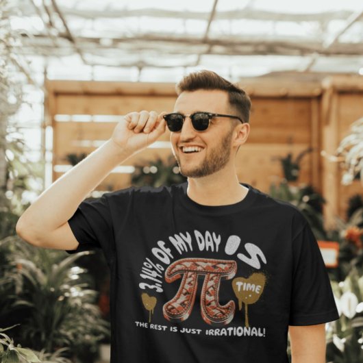 3,14% van mijn dag is Pi Day Wiskunde T-shirt