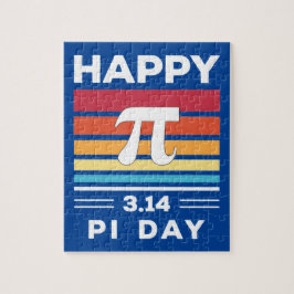 3.14 Vintage Zonsondergang Gelukkige Pi-dag Legpuzzel