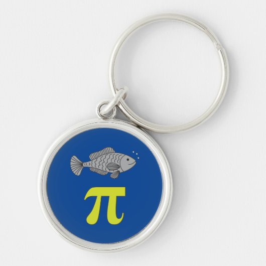 3.14 Vis Pastei Pi Pun Grappige Wiskunde Grap Sleutelhanger (Voorkant)