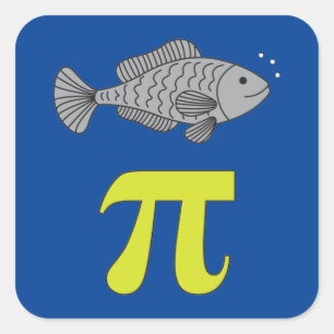 3.14 Wiskunde Joke Vierkante Sticker
