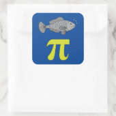 3.14 Wiskunde Joke Vierkante Sticker (Tas)