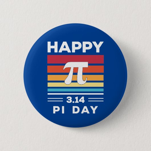 3.14  zonsopgang Happy Pi Day Ronde Button 5,7 Cm (Voorkant)