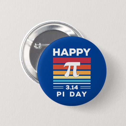 3.14  zonsopgang Happy Pi Day Ronde Button 5,7 Cm (Voorkant /achterkant)