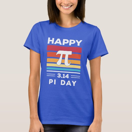 3.14  zonsopgang Happy Pi Day T-shirt (Voorkant)