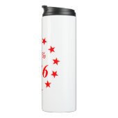 3% 1776 sterren #USAPatriotGraphics ©WhiteTigerLLC Thermosbeker (Geroteerd rechts)