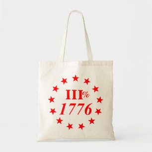 3% 1776 sterren #USAPatriotGraphics ©WhiteTigerLLC Tote Bag