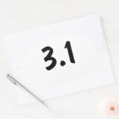 3,1 / 5K OVALE STICKER (Envelop)