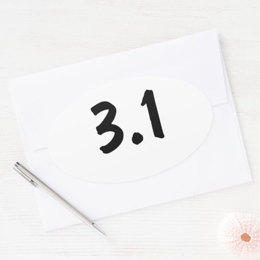 3,1 / 5K OVALE STICKER (Envelop)
