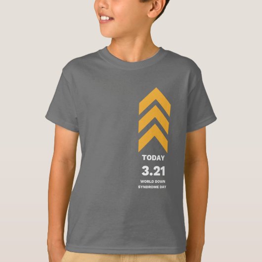 3.21 Down Syndrome Awareness Kinderen T-shirt (Voorkant)