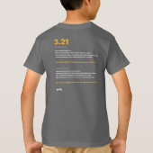 3.21 Down Syndrome Awareness Kinderen T-shirt (Achterkant)
