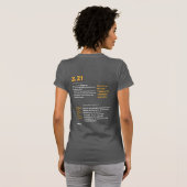 3.21 Down Syndrome Awareness T-shirts BOLD Women's (Achterkant volledig)