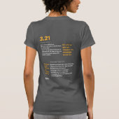 3.21 Down Syndrome Awareness T-shirts BOLD Women's (Achterkant)