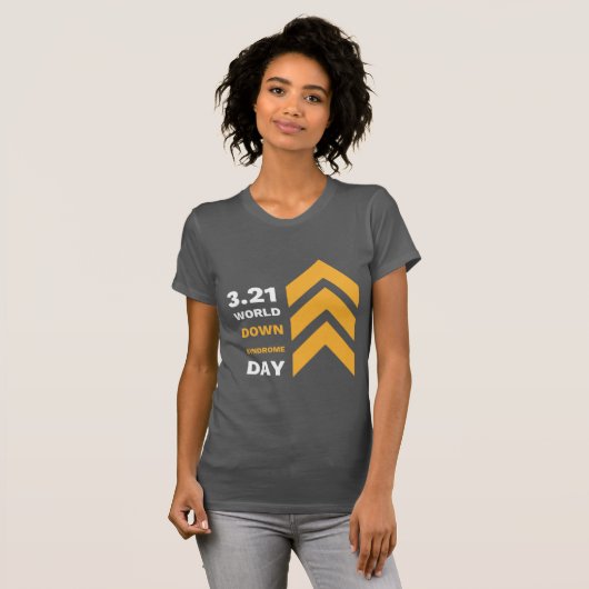3.21 Down Syndrome Awareness T-shirts BOLD Women's (Voorkant volledig)