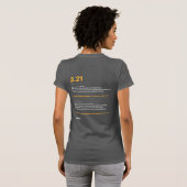 3.21 Down Syndrome Awareness Women's T-shirt T-21 (Achterkant volledig)