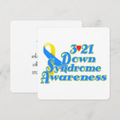 3-21 Uitnodiging Werelddown Syndrome Dag (Voorkant / Achterkant)