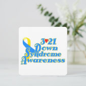 3-21 Uitnodiging Werelddown Syndrome Dag (Staand voorkant)