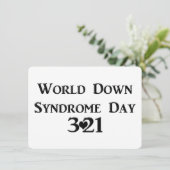 3-21 Wereld Down Syndrome Day Kaart (Staand voorkant)