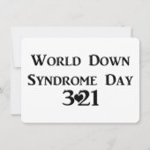 3-21 Wereld Down Syndrome Day Kaart (Voorkant)